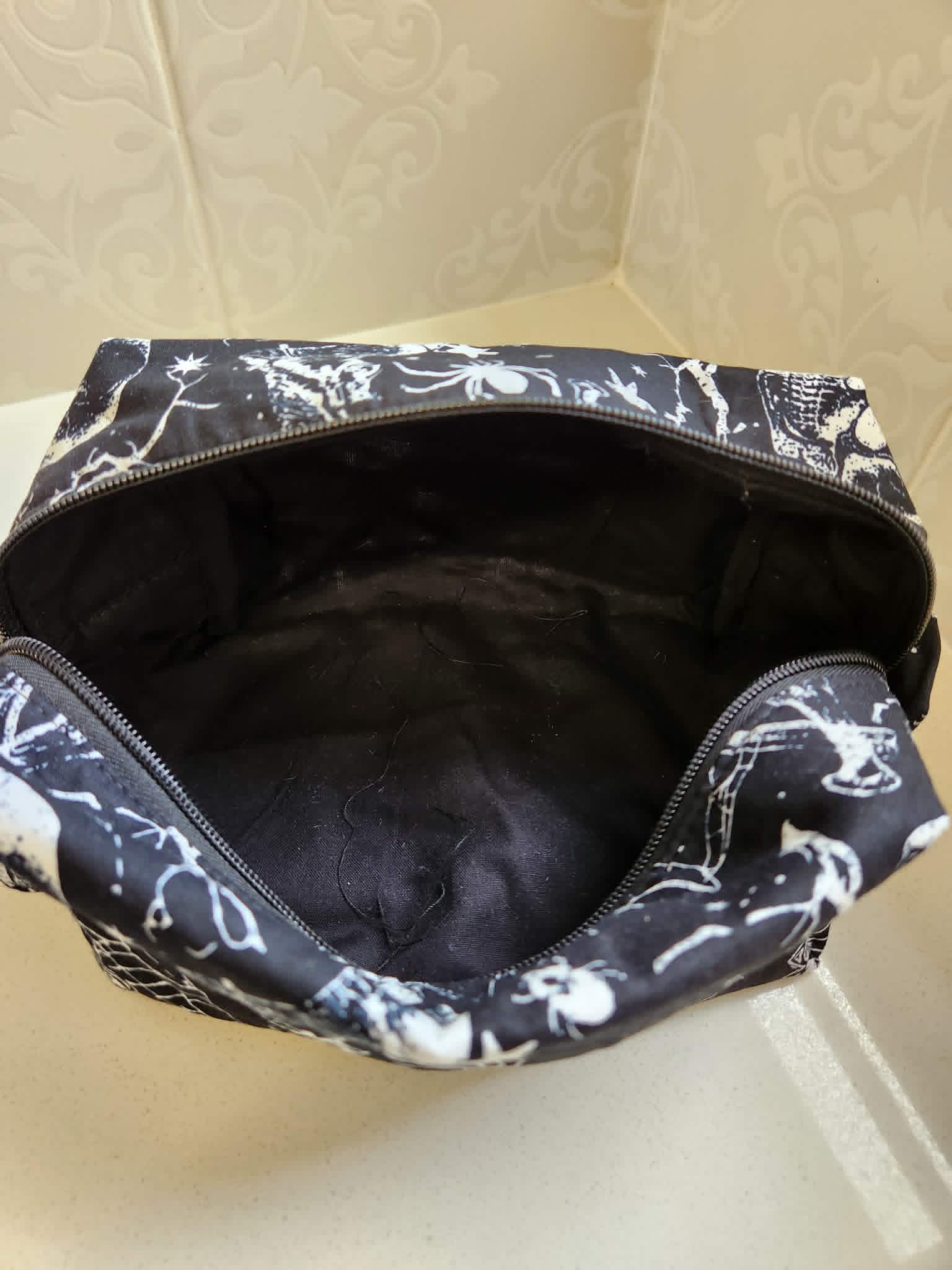 Dark Gothic Skulls Cosmetic & Toiletry Bag