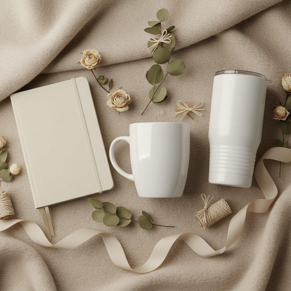 3-Piece Customisable Sublimation Gift Pack Mockup
