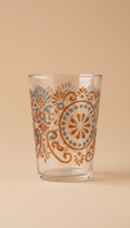 Libby Glass Cup with Sun Motif