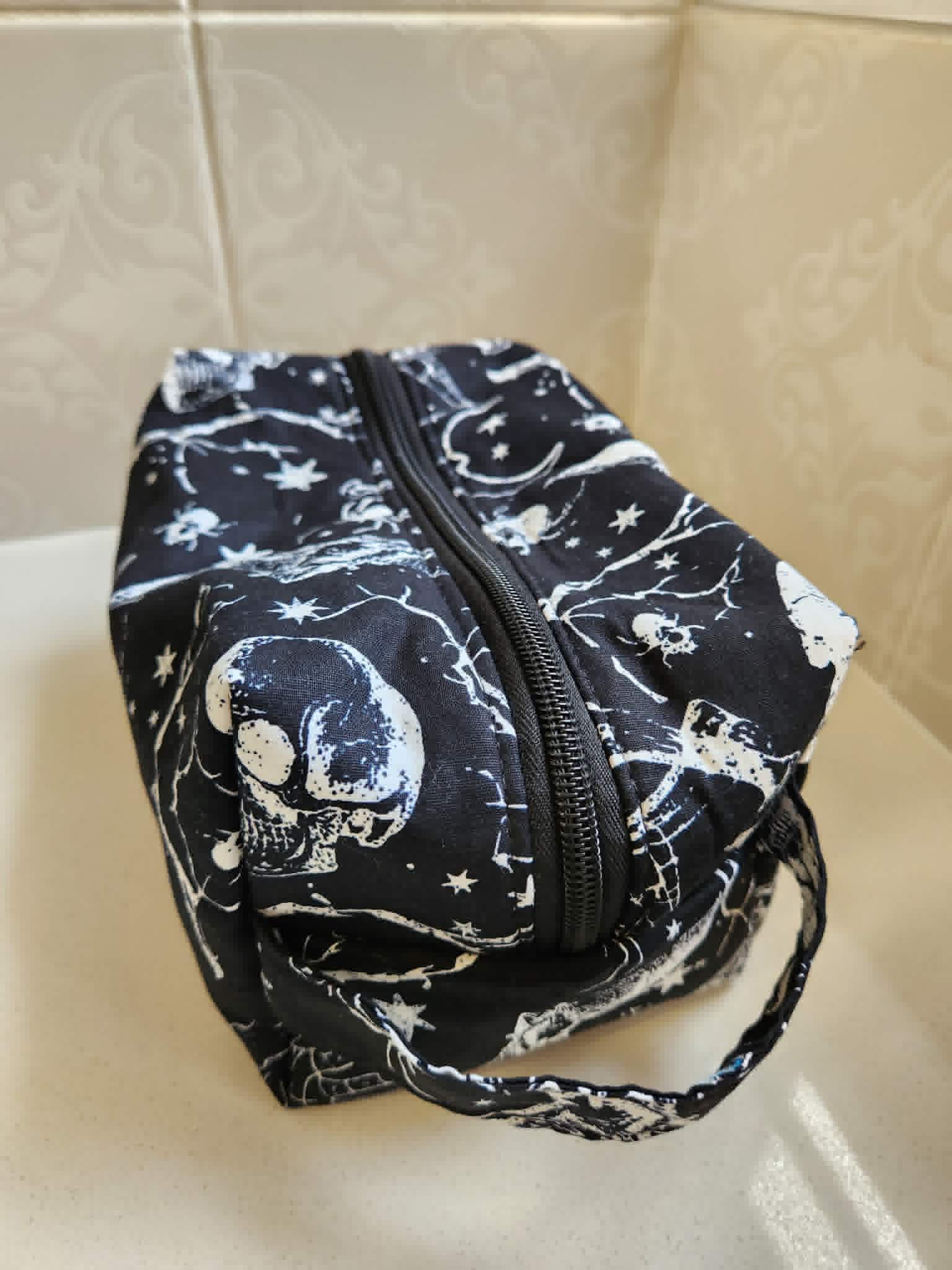 Dark Gothic Skulls Cosmetic & Toiletry Bag