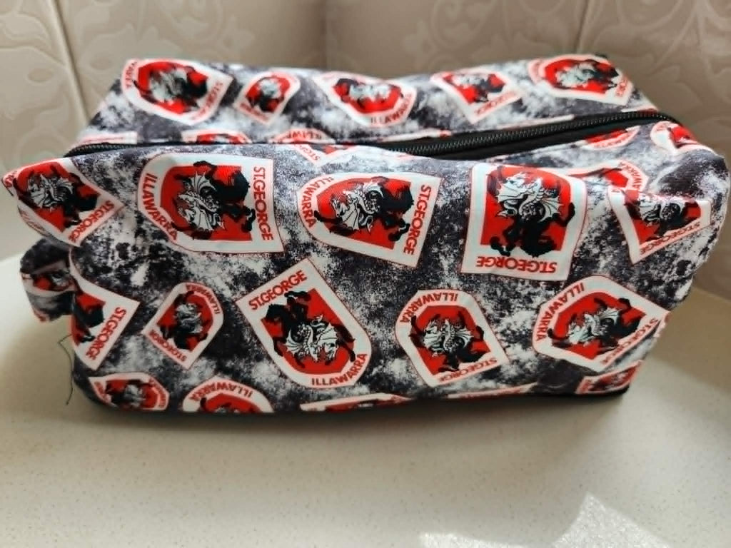 Red Dragon Shield Cosmetic & Toiletry Bag