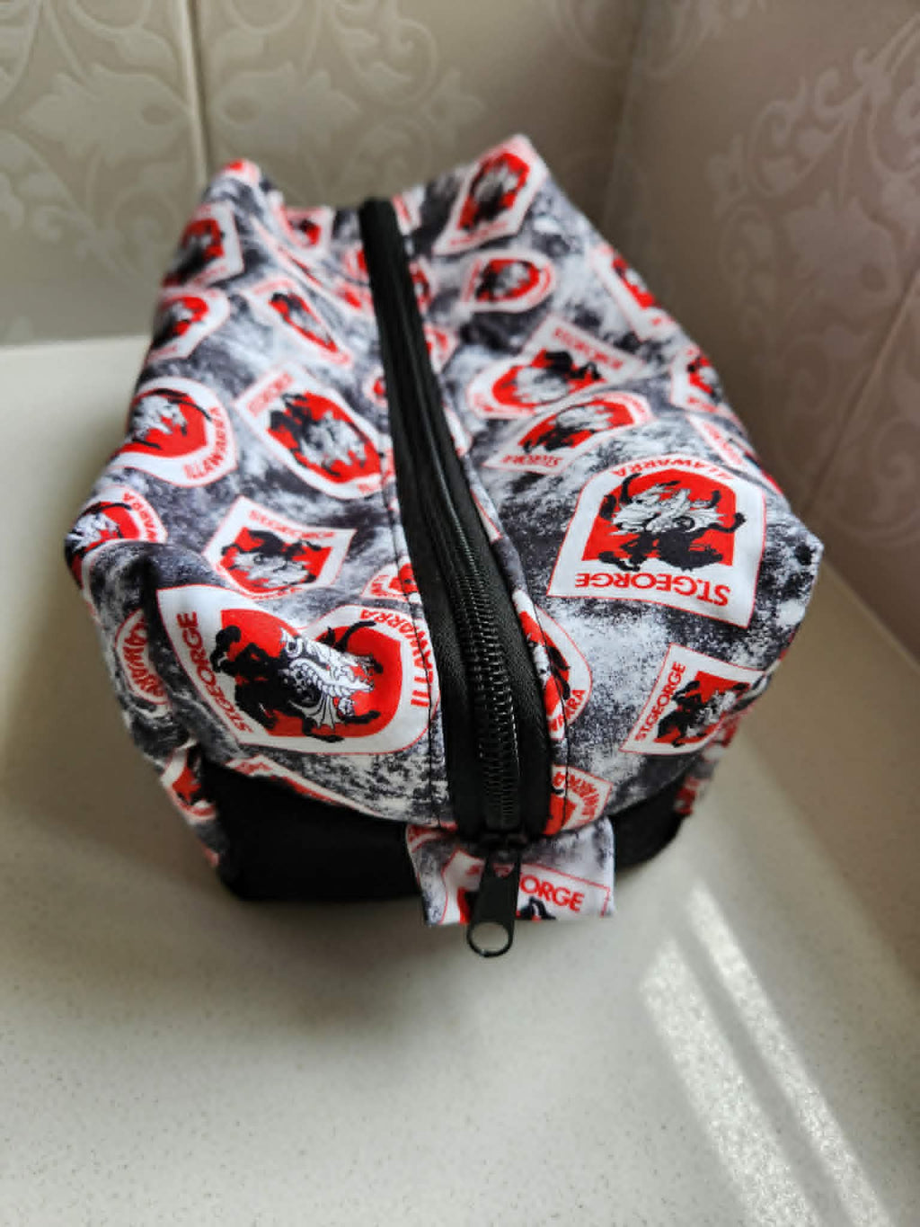 Red Dragon Shield Cosmetic & Toiletry Bag