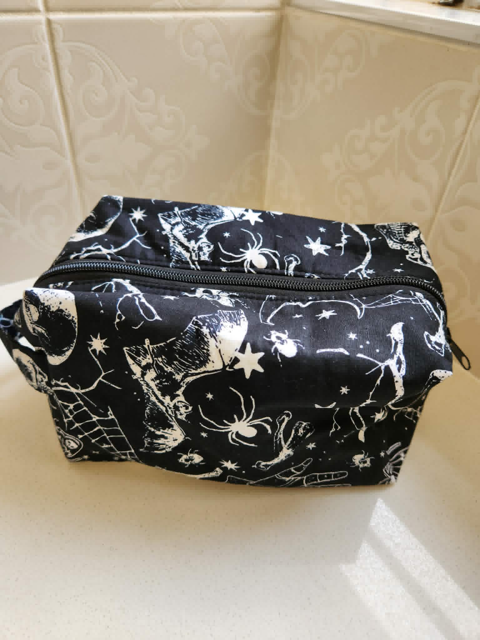 Dark Gothic Skulls Cosmetic & Toiletry Bag
