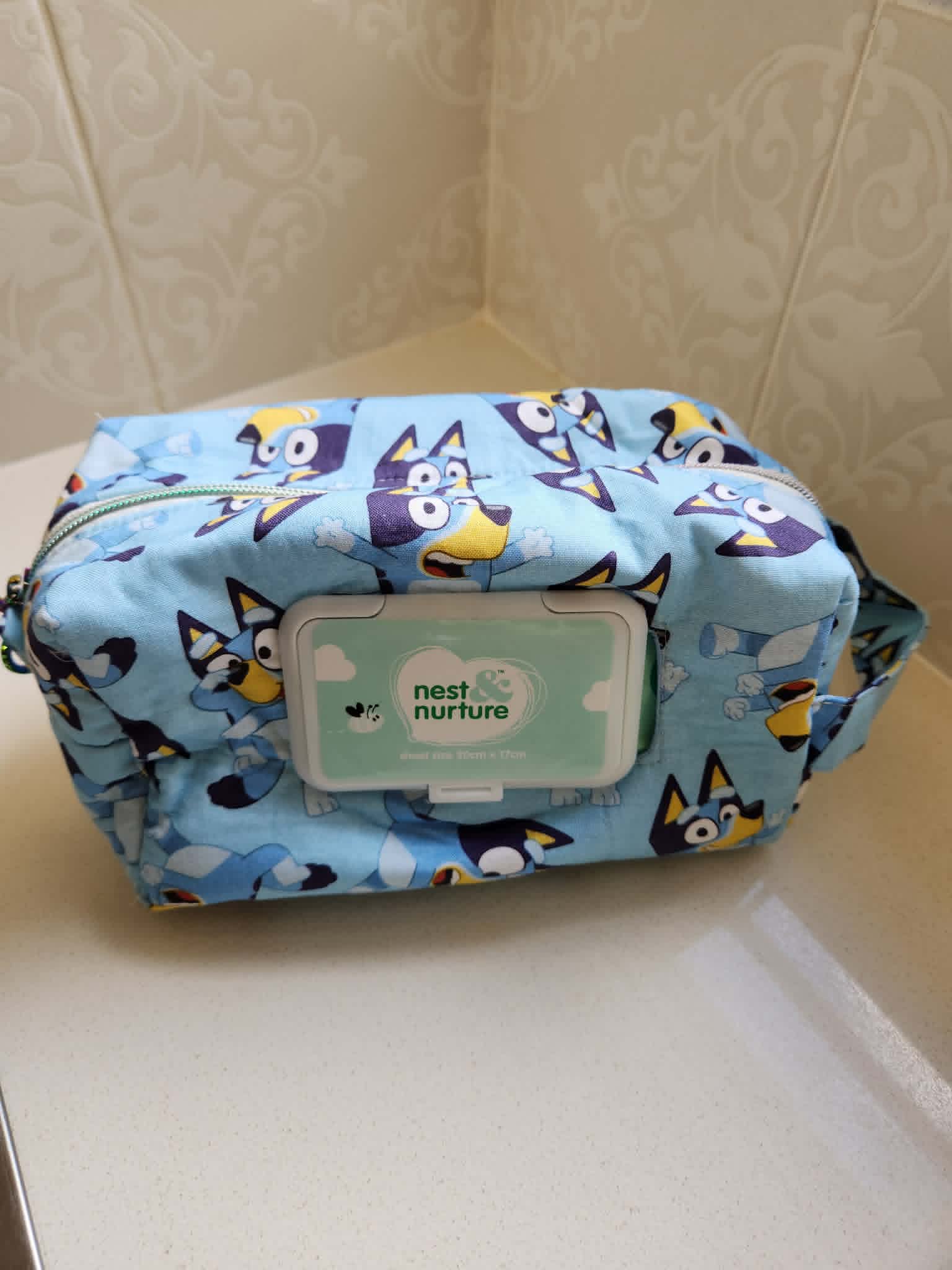 Blue Puppy Family Wet Bag