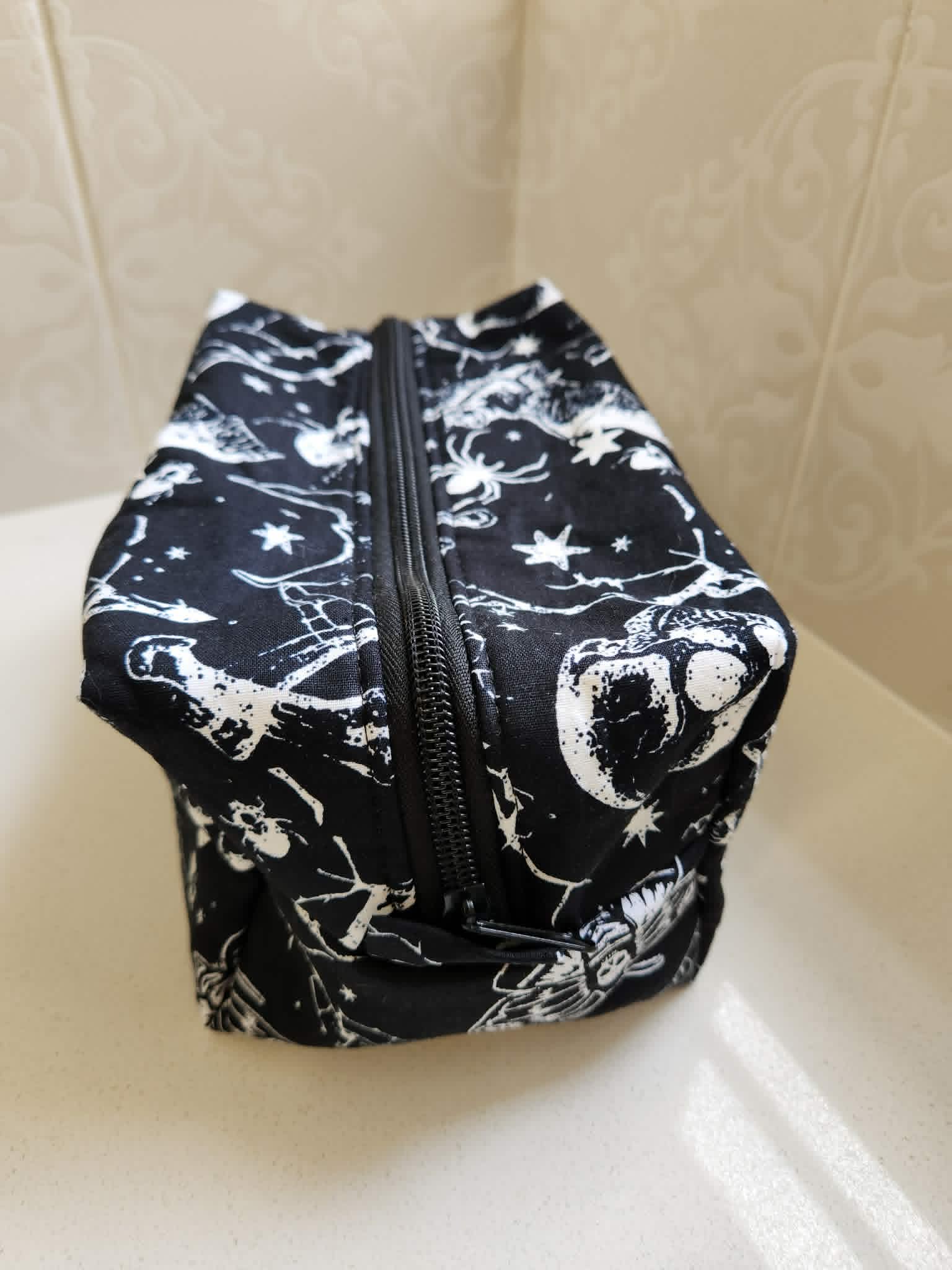 Dark Gothic Skulls Cosmetic & Toiletry Bag