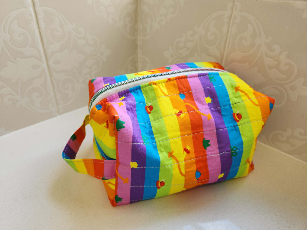 Rainbow Party Stripe Wet wipes Bag