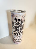 20oz Surviving Fatherhood One Beer At A Time Skeleton Tumbler – Double Wall Insulated