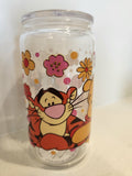 Winnie the Pooh acrylic Libby cup - Tigger side with retro flowers and polka dots